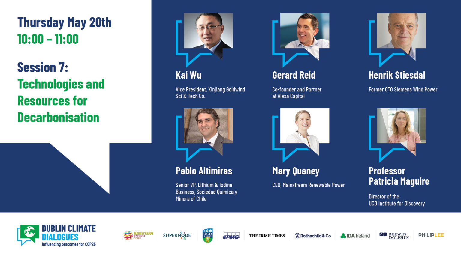 an image showing the speakers from the Dublin dialogue event